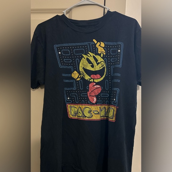 Black Pac-Man Graphic T Shirt - Picture 2 of 8